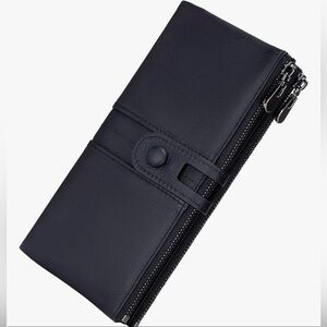 NWOT Genuine Handmade Cowhide Leather Clutch Wallet for Women
